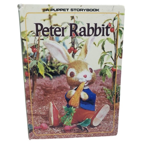 Peter Rabbit A Puppet Storybook By Beatrix Potter Hardcover 1985 Vintage - Picture 1 of 12